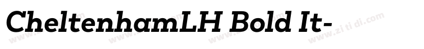 CheltenhamLH Bold It字体转换